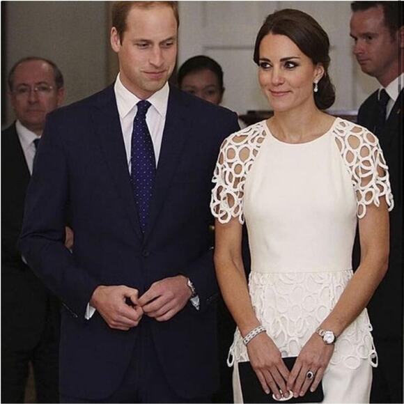 Lela Rose Circle Trim Sheath Dress Kate Middleton Size 6 - Picture 3 of 14